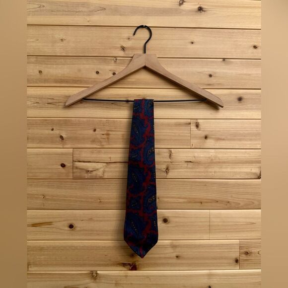 Polo Ralph Lauren Handmade In Italy Silk Paisley Print Tie - Picture 1 of 8